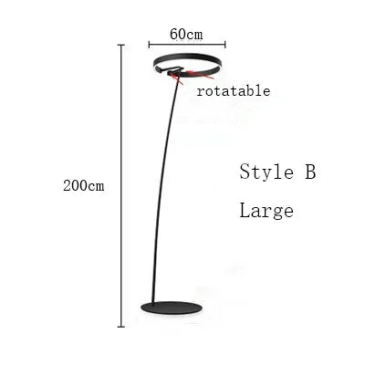 Nordic LED Designer Fishing Floor Lamp