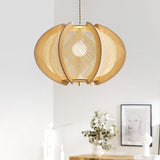 Mid-Century Scandinavian Wood Pendant Lights