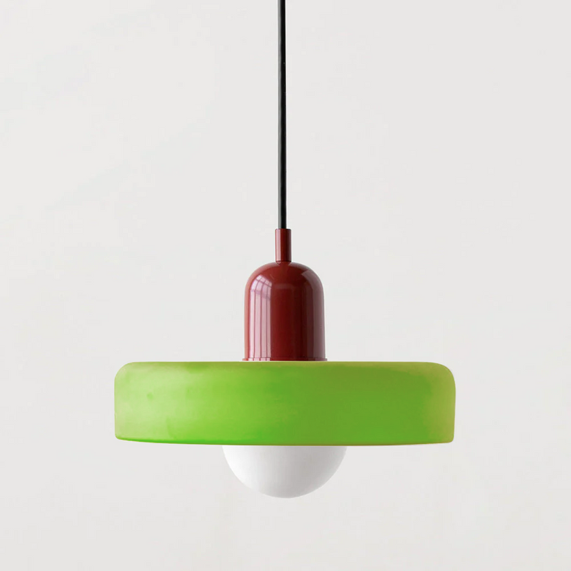 Bauhaus Pendant Light in Colored Glass
