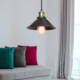 Cone-Shaped Pendant Light made of Brass