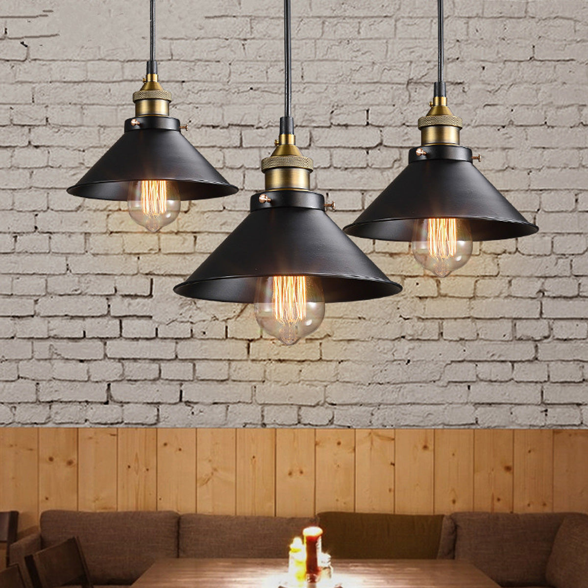 Cone-Shaped Pendant Light Made Of Brass – Misterlamp Melbourne